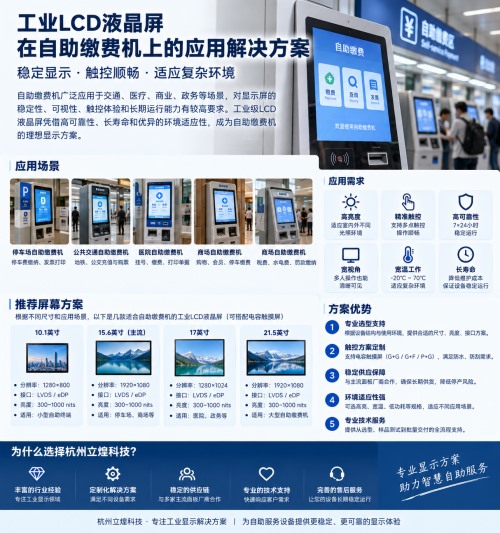 工业LCD液晶屏在自助缴